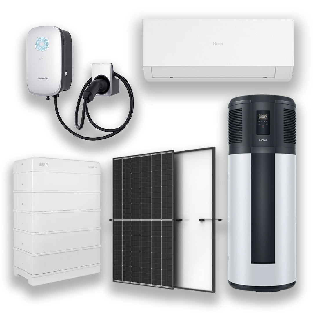 Package 18: Split System, Heat Pump, Solar PV System, Battery & EV Charger -  My Green Homes Upgrade
