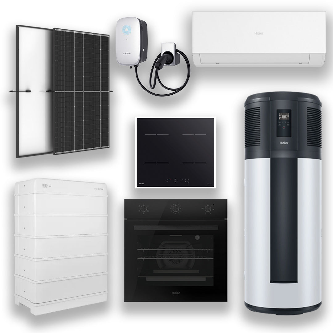 Package 21: Cooktop, Oven, Split System, Heat Pump, Solar PV System, Battery & EV Charger -  My Green Homes Upgrade